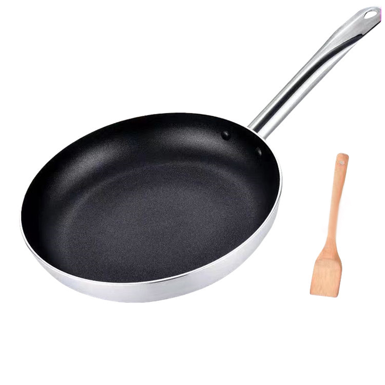 Padella rotonda antiaderente con logo personalizzato ecologico con coperchio