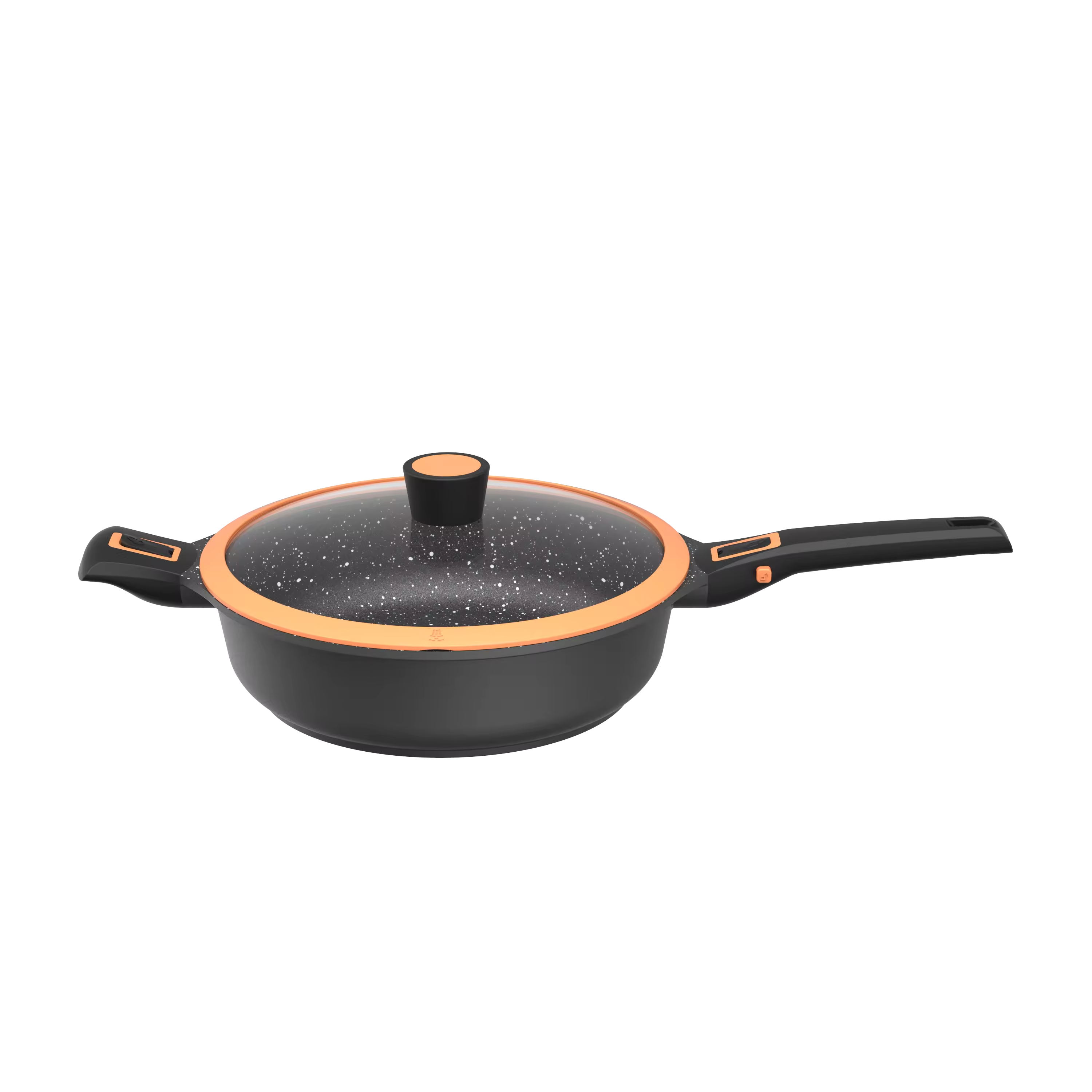 Leerpan in alluminio sobadora de pota pagnotta in alluminio pressofuso per friggere la torta e il gelato, doppia padella con coperchio