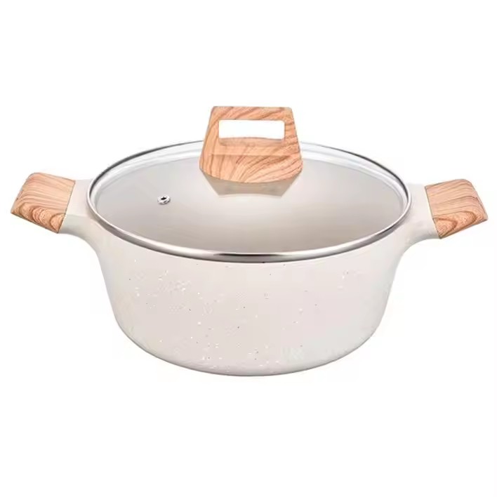 Casseruola in alluminio antiaderente da cucina in ghisa da 26 m, 28 cm, 30 cm