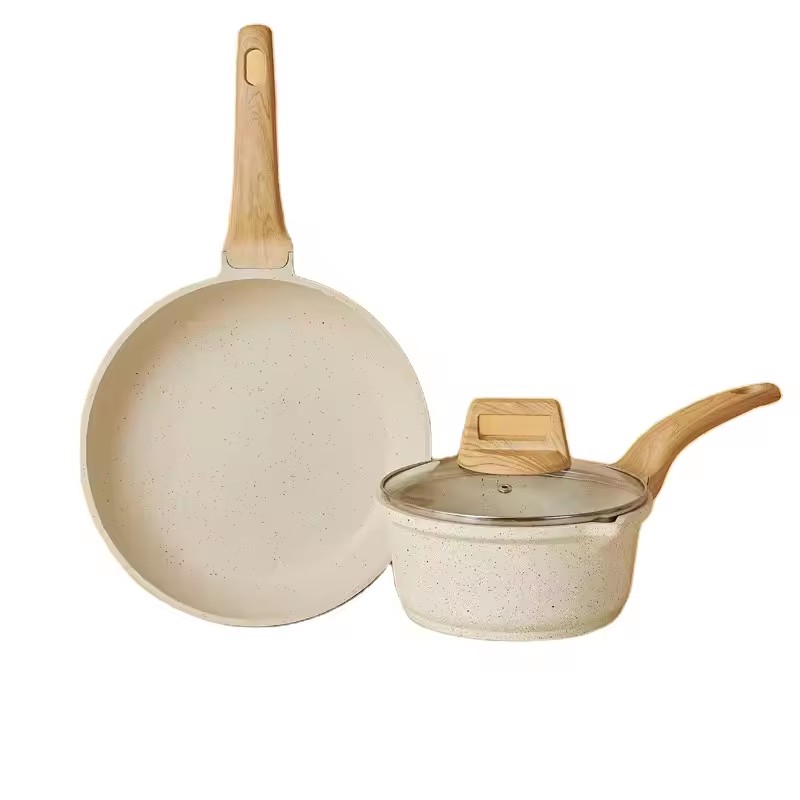 Set di padelle antiaderenti in ceramica di alta qualità, lavabili in lavastoviglie