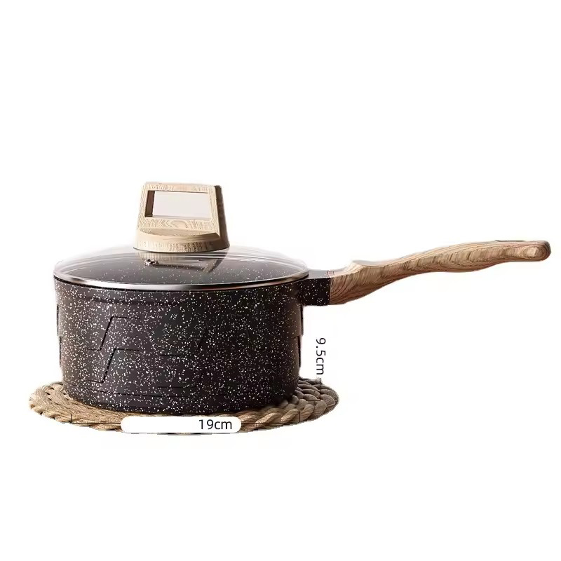 Pentola per alimenti complementare per bambini frittura bollente pentola antiaderente integrata zuppa per uso domestico pentola per noodle istantanei