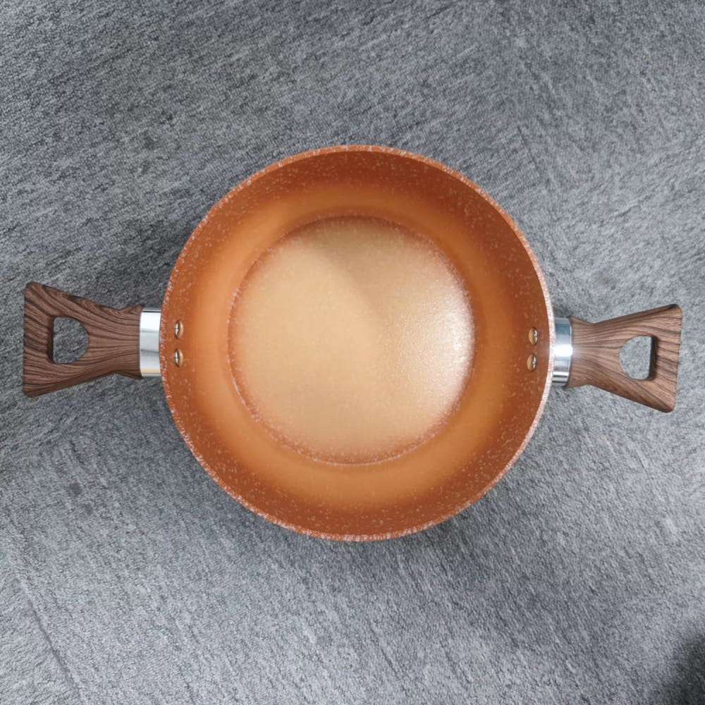 Logo personalizzato 24/26/28 cm antiaderente scaldavivande in ceramica antiaderente casseruole per pentole calde