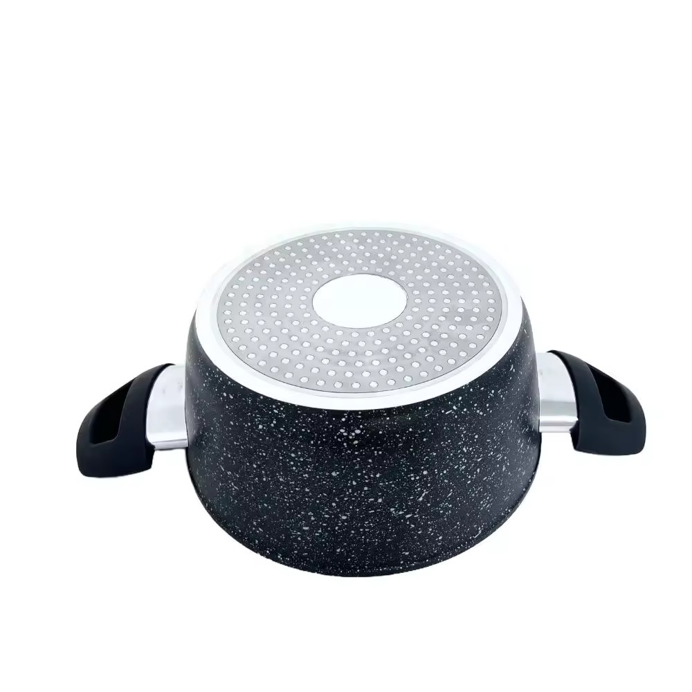 Pentola da cucina classica Pentola per zuppa in lega di alluminio di diversa capacità con manico in bachelite