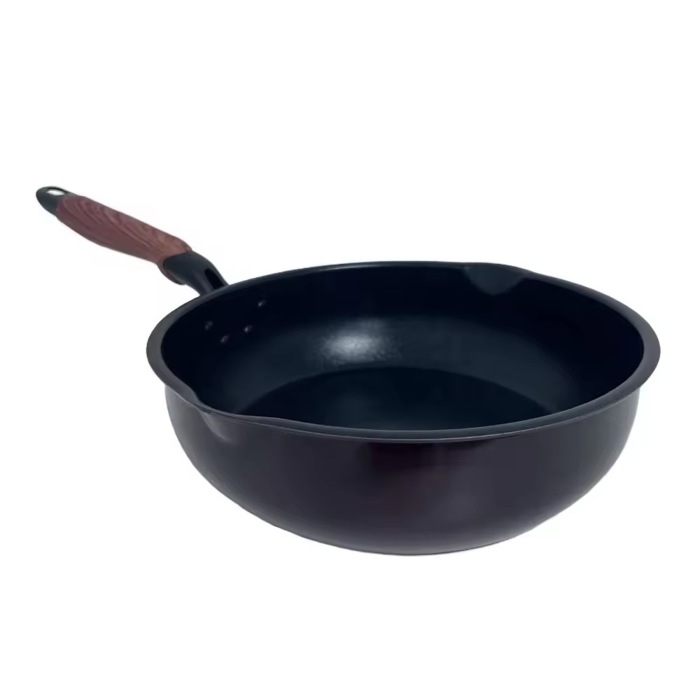 Cucina da ristorante all'aperto Padelle rotonde in alluminio da 20/24/28 cm